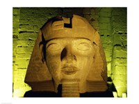 Framed Ramses II statue, Temple of Luxor, Luxor, Egypt