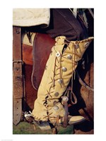 Framed Cowboy's hand made boots