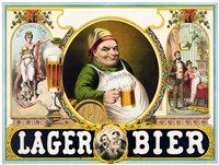 Framed Lager Bier