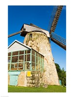 Framed Traditional windmill at a sugar mill, Morgan Lewis Sugar Mill, Scotland District, Barbados