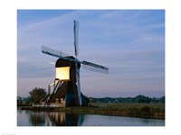 Framed Windmill, Kinderdijk, Netherlands