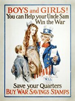 Framed Help Uncle Sam Win the War