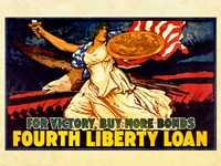 Framed Fourth Liberty Loan