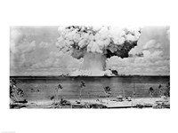 Framed Atomic bomb explosion, Bikini Atoll, Marshall Islands