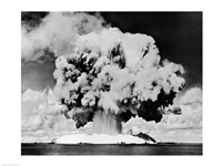 Framed Atomic bomb explosion, Bikini Atoll, Marshall Islands, July 24, 1946