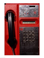 Framed Close-up of a pay phone