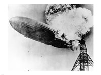Framed Hindenburg Burning