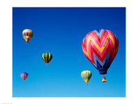 Framed Group of Hot Air Balloons