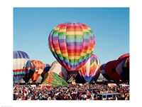 Framed Hot air balloons at Albuquerque Balloon Fiesta, Albuquerque, New Mexico, USA