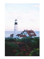 Framed Portland Head Lighthouse Cape And Field Elizabeth Maine USA