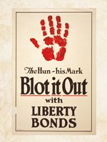 Framed Blot it Out with Liberty Bonds
