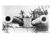 Framed HMS Dreadnought Guns LOCBain