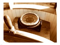 Framed Classic Nautical Compass
