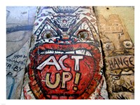 Framed Act Up - Berlin Wall