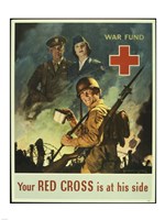 Framed Your Red Cross is at His Side