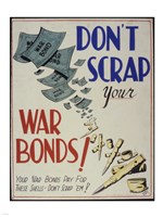 Framed Don't Scrap Your War Bonds
