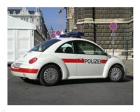 Framed VW Police Beetle