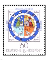 Framed Jahre Gregorianischer Kalender