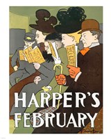 Framed Harper's February 1895