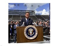 Framed JFK at Rice University