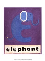 Framed E is for Elephant