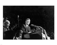 Framed President Addresses State Democratic Chairman George Farr