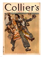 Framed Reuterdahl Colliers Cover June 20 1908