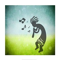 Framed Kokopelli Music I