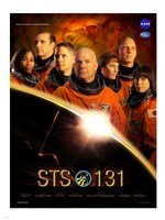 Framed STS 131 Crew Poster