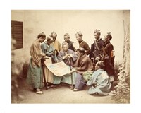 Framed Satsuma samurai during boshin war period