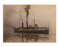 Framed Steamer Cibola - launched in 1887