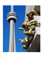 Framed CN Tower, Toronto, Ontario, Canada