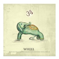 Framed Elephant Yoga, Wheel Pose