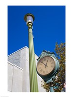 Framed Clock on Atlantic Avenue, Atlantic City, New Jersey, USA