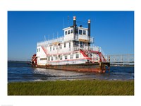 Framed Paddle Steamer on Lakes Bay, Atlantic City, New Jersey, USA