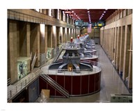 Framed Hoover Dam's generators