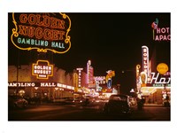 Framed Fremont Street 1952