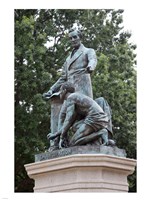 Framed Lincoln statue