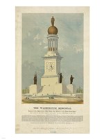 Framed Original concept for the Washington Monument