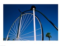 Framed Close-up of a Penny farthing bicycle, Santa Barbara, California, USA