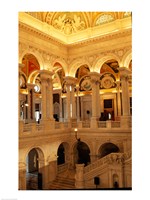 Framed USA, Washington DC, Library of Congress interior