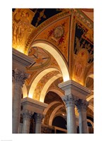 Framed Interiors of a library, Library Of Congress, Washington DC, USA