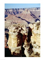 Framed Moran Point Stacks Grand Canyon National Park Arizona USA