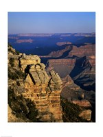 Framed High angle view of rock formations, Grand Canyon National Park, Arizona, USA