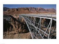 Framed Bridge across a river, Navajo Bridge, Colorado River, Grand Canyon National Park, Arizona, USA