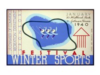 Framed Winter sports festival, Jr. Chamber of Commerce