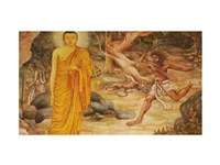 Framed Angulimala Buddha