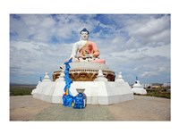 Framed Low angle view of a statue of Buddha, Darkhan, Mongolia