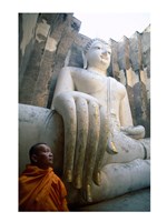 Framed Close-up of the Seated Buddha, Wat Si Chum, Sukhothai, Thailand