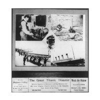 Framed Great Titanic Disaster